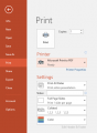 Select the printer "Microsoft Print to PDF"