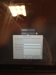 Prompt on Macintosh PC after password has expired.